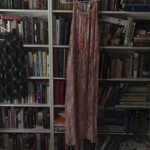 Halter style full length summer casual dress